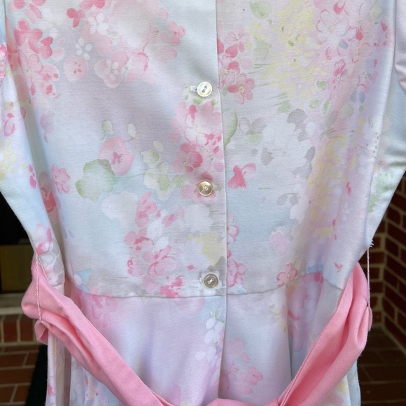 Blueberry Lane 100% Cotton Floral Dress with Detachable Sash Girls Size 8 - Picture 3 of 14